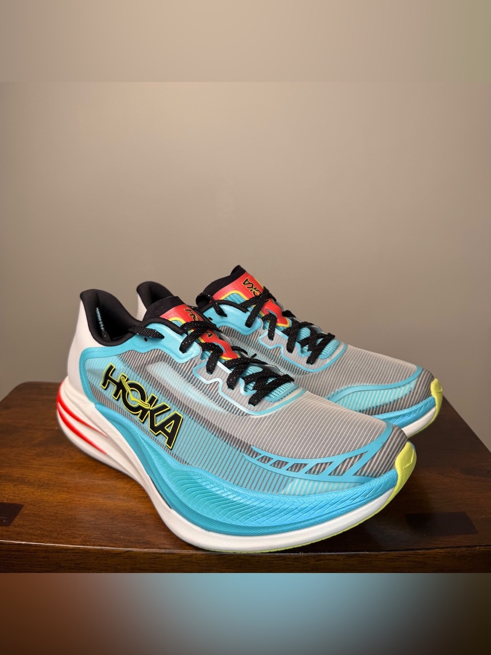 HOKA Cielo X1 2.0 M9.5/W10.5 Skyward Blue Carbon Running Shoes New
